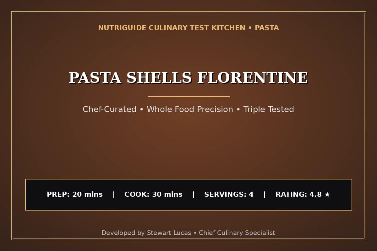 Pasta Shells Florentine