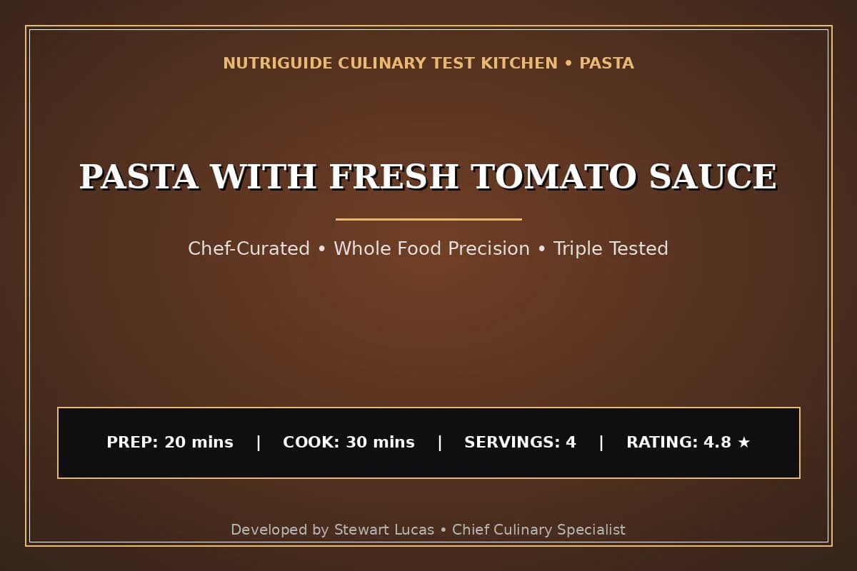 Pasta With Fresh Tomato Sauce