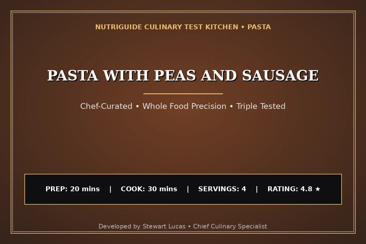 Pasta With Peas And Sausage