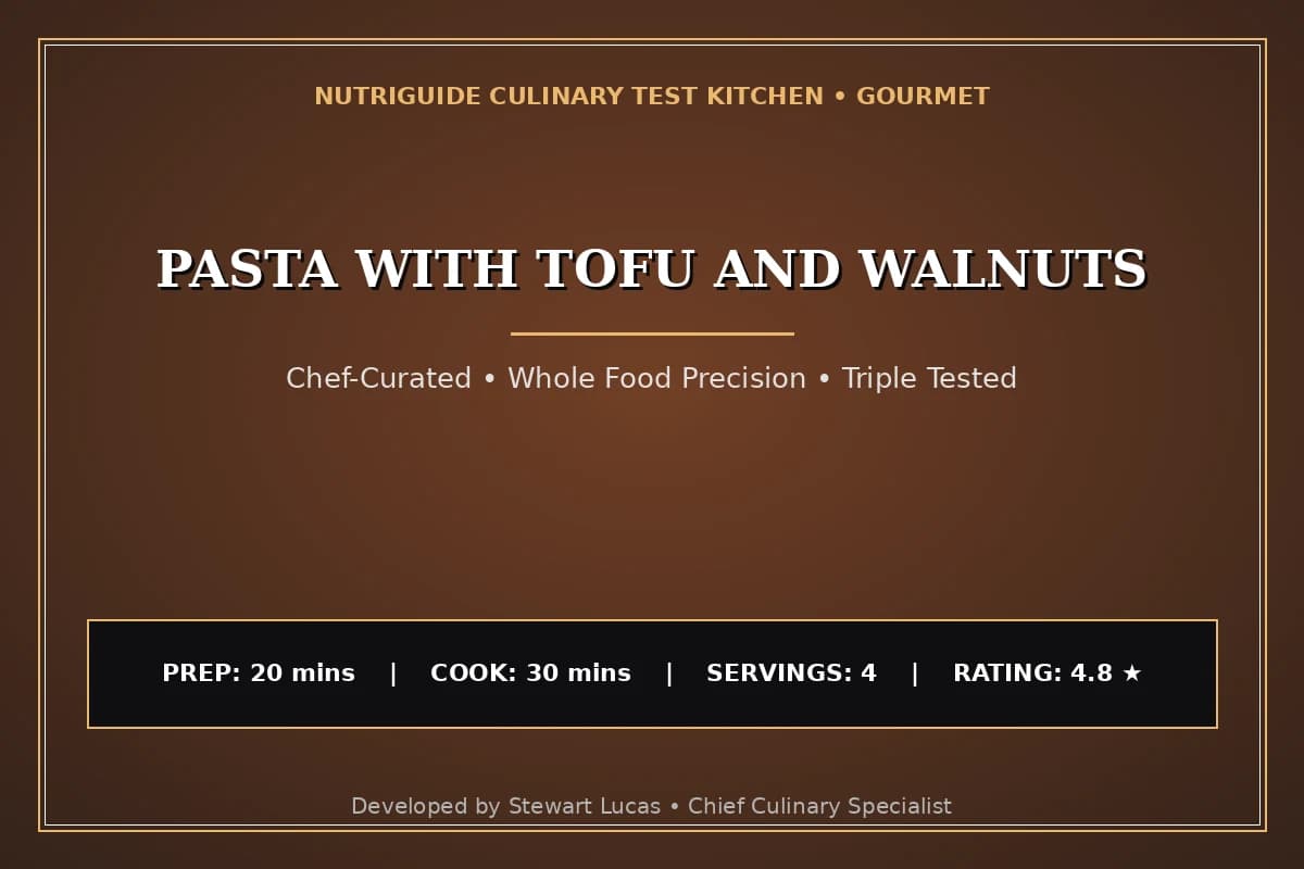 Pasta With Tofu And Walnuts