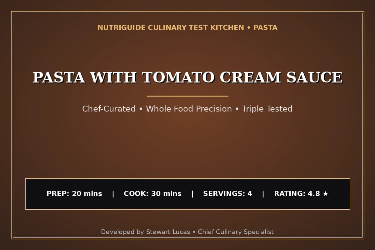 Pasta With Tomato Cream Sauce