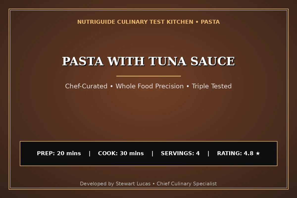 Pasta With Tuna Sauce