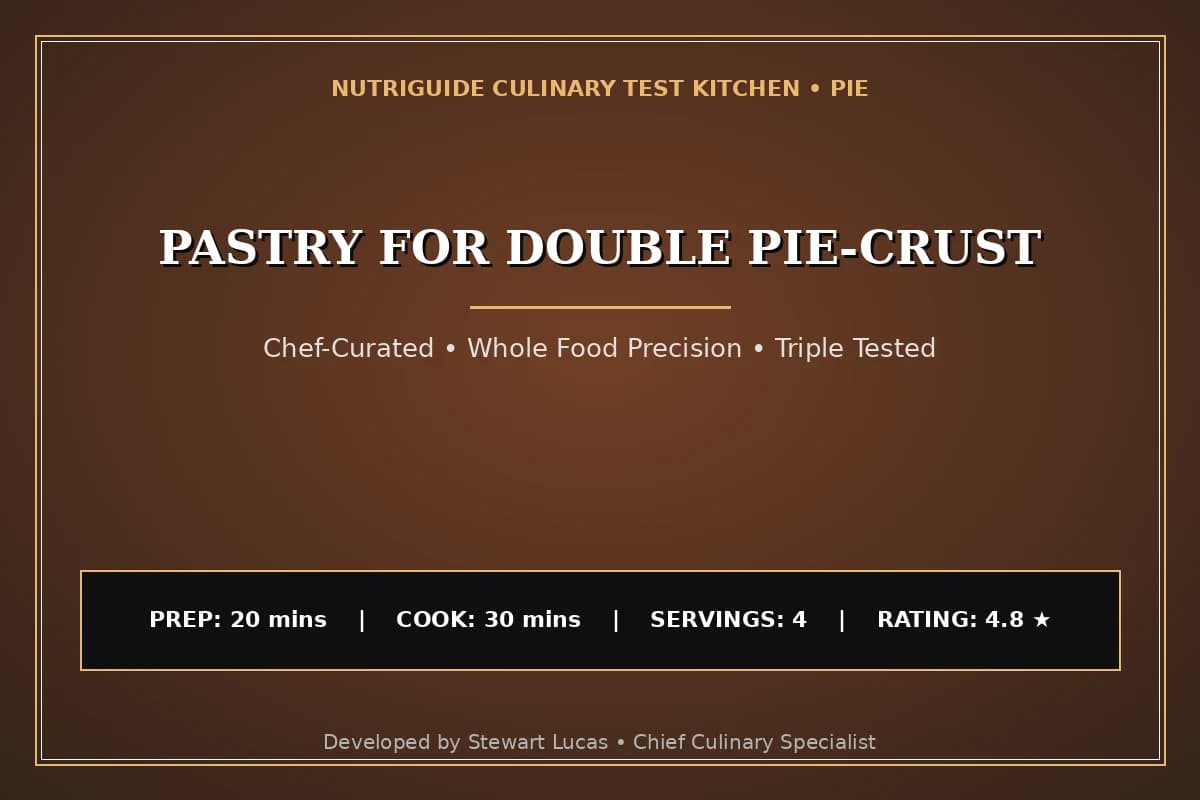 Pastry For Double Pie-Crust