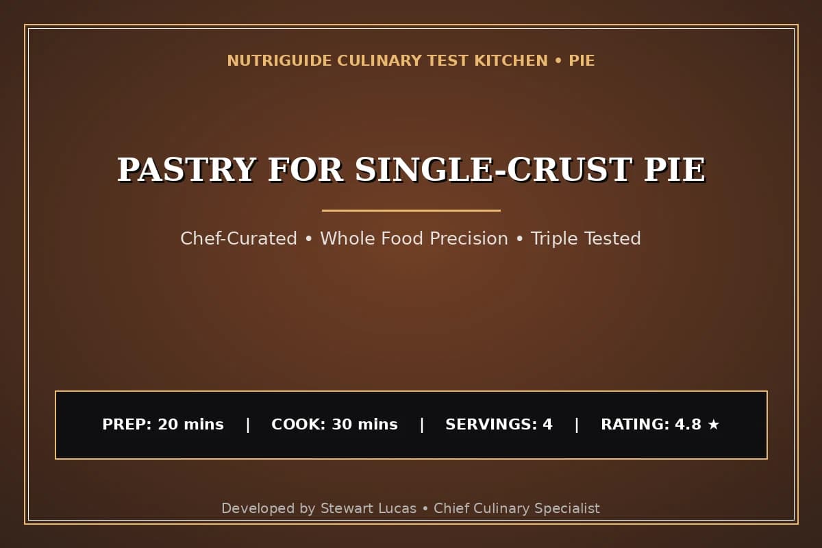 Pastry For Single-Crust Pie