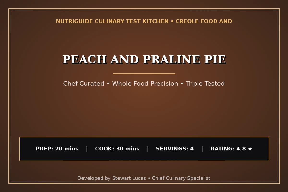 Peach And Praline Pie