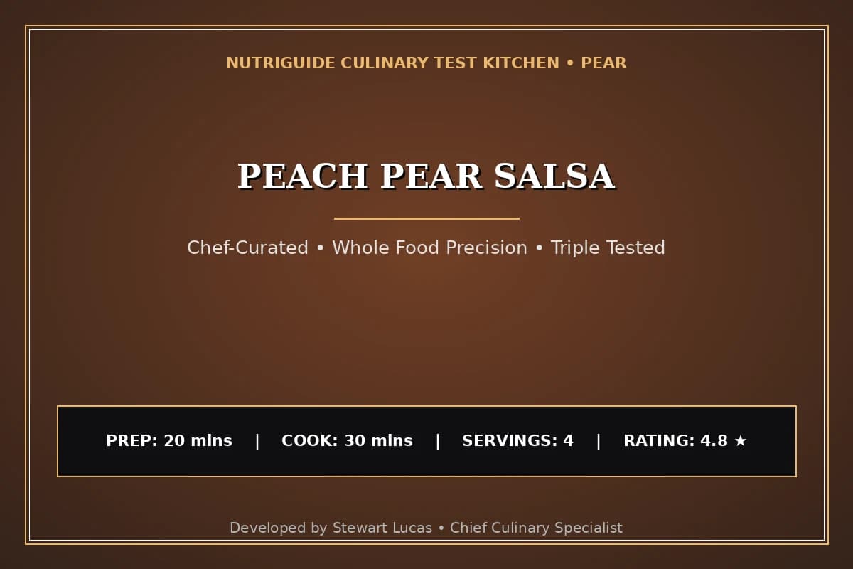 Peach Pear Salsa