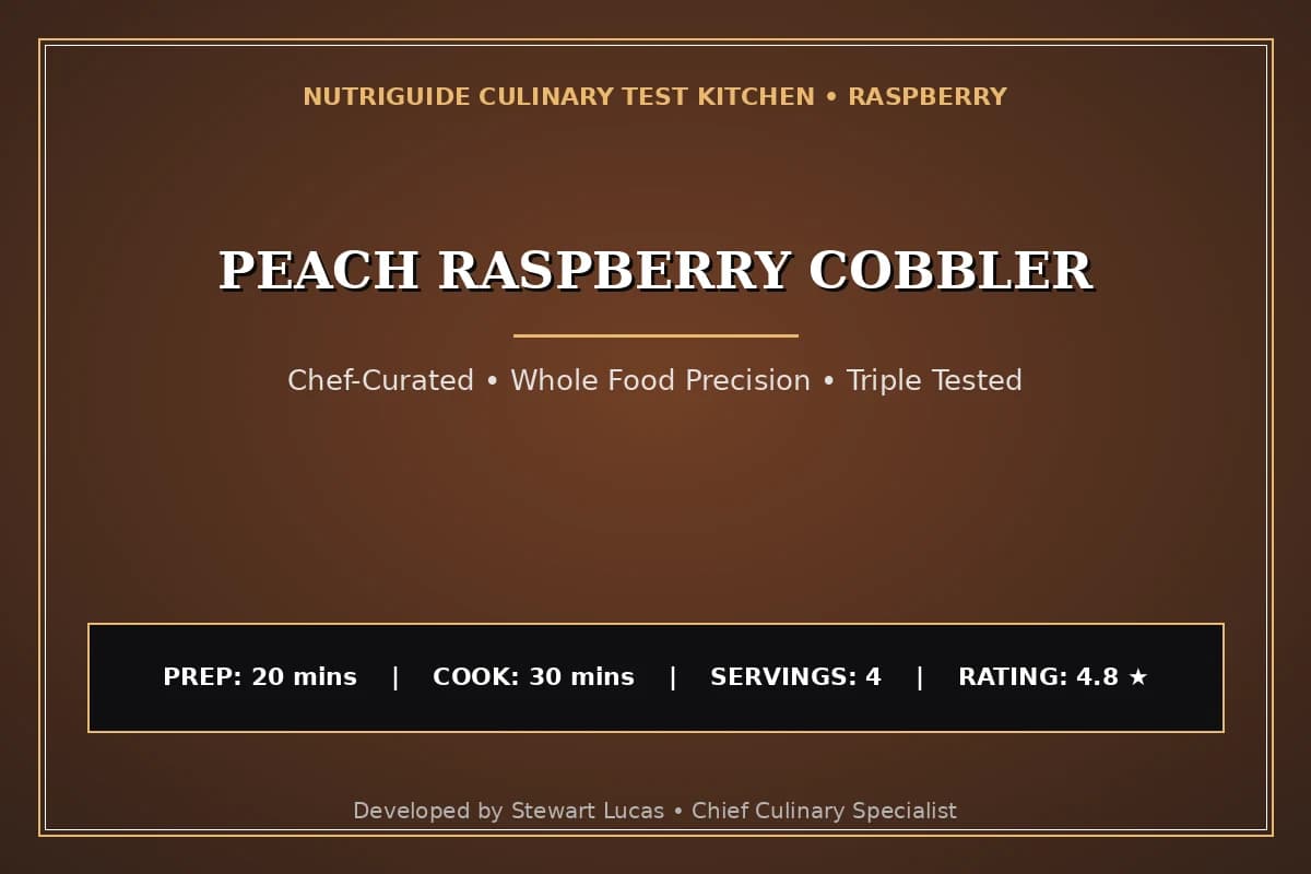 Peach Raspberry Cobbler