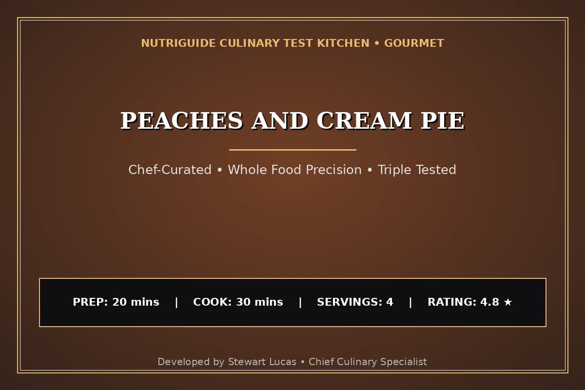 Peaches And Cream Pie