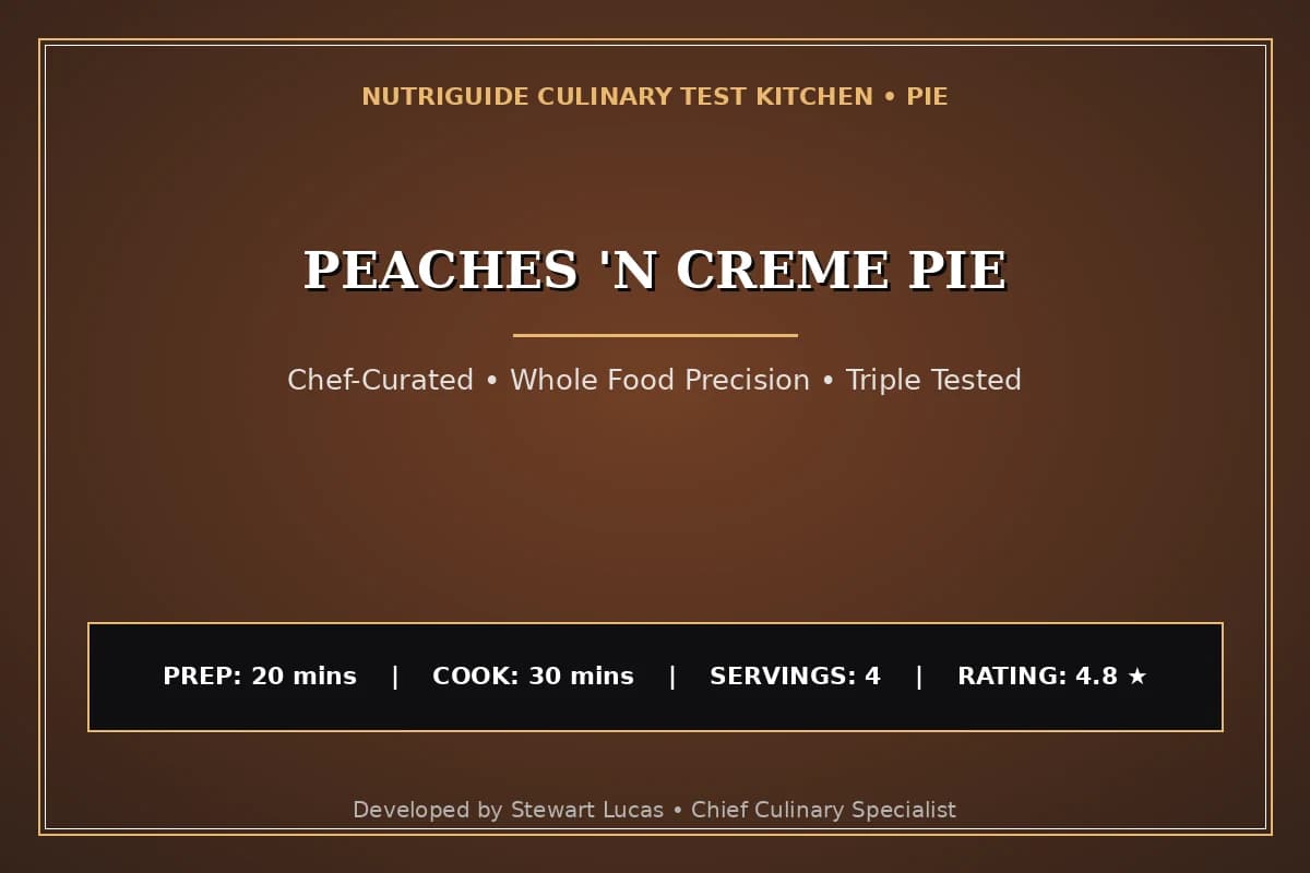Peaches 'N Creme Pie