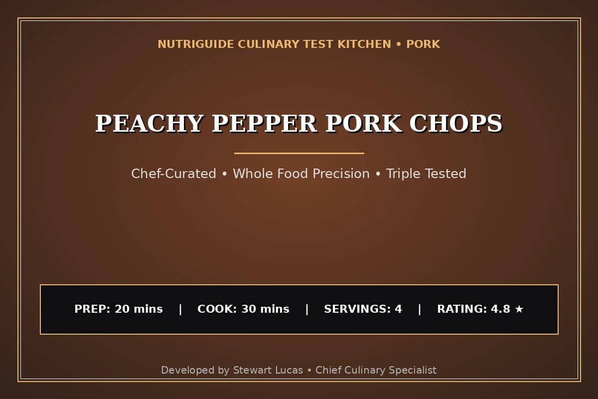 Peachy Pepper Pork Chops
