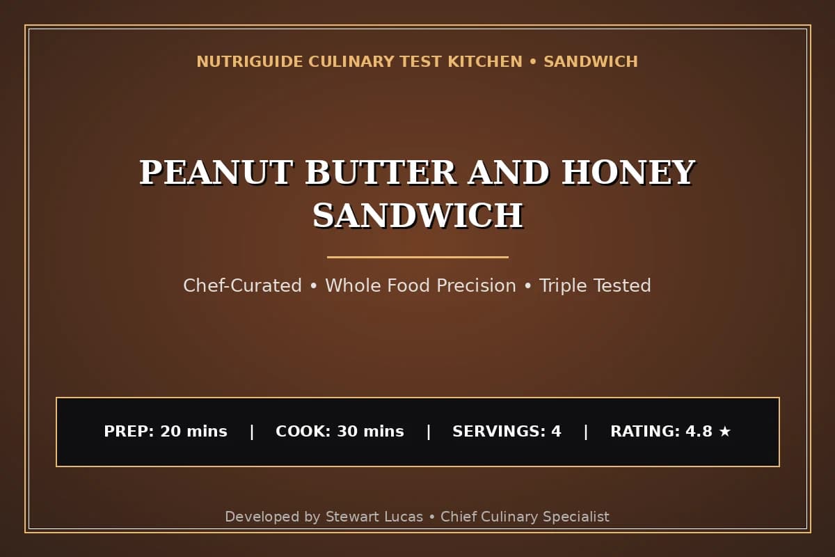 Peanut Butter And Honey Sandwich