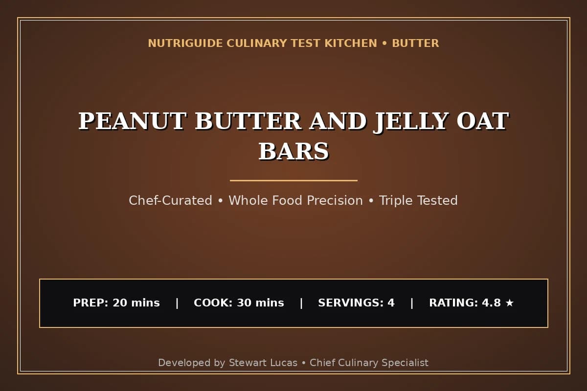 Peanut Butter And Jelly Oat Bars
