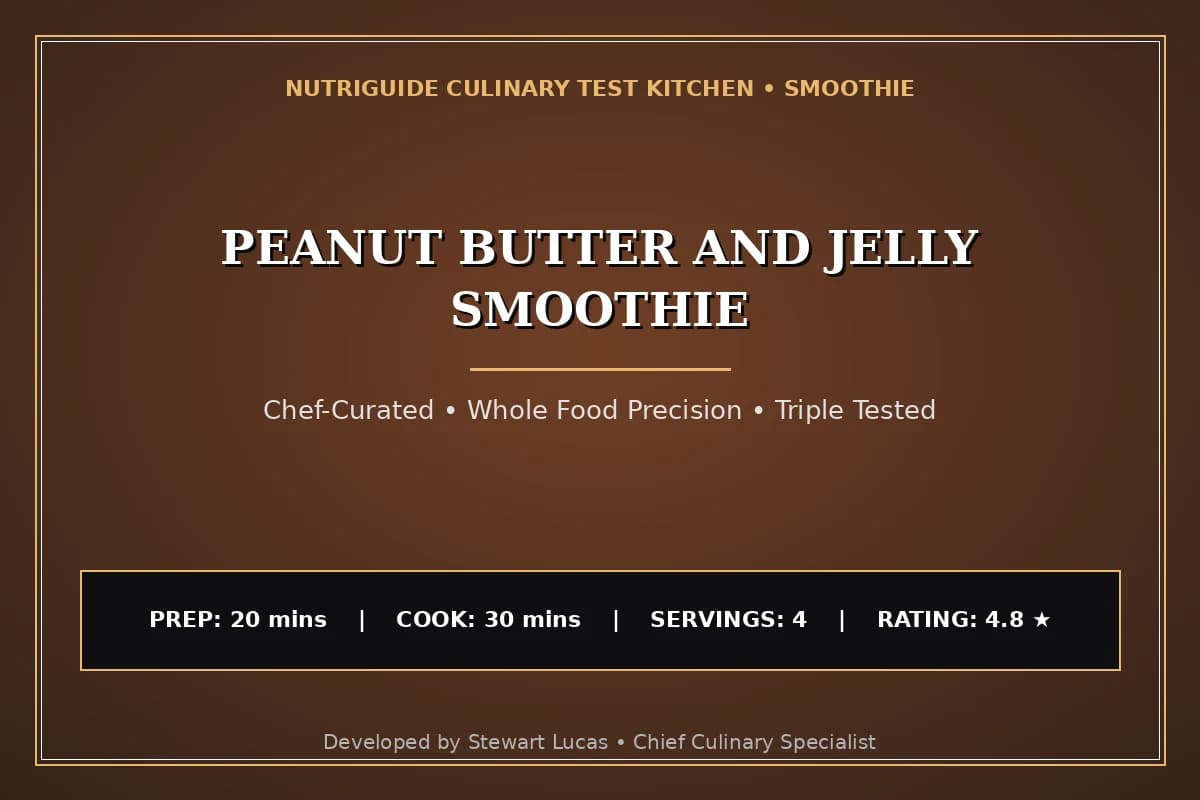 Peanut Butter And Jelly Smoothie