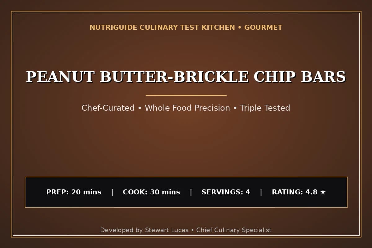 Peanut Butter-Brickle Chip Bars