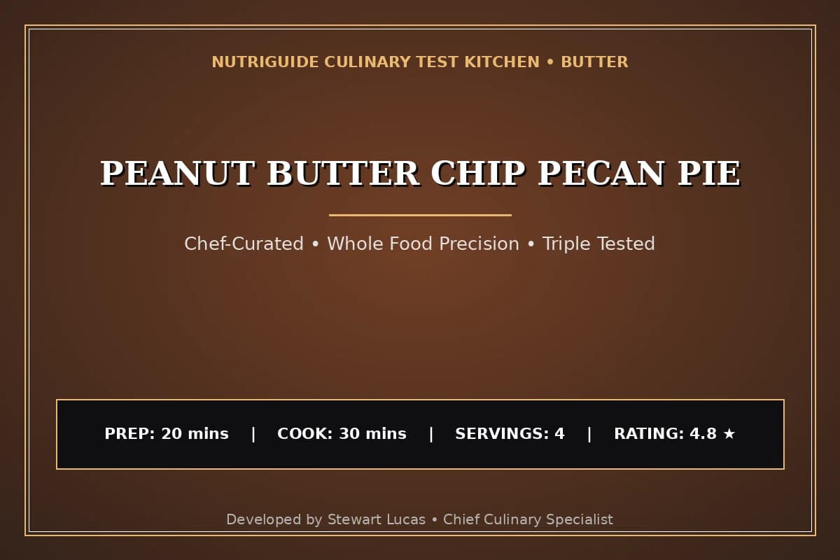 Peanut Butter Chip Pecan Pie