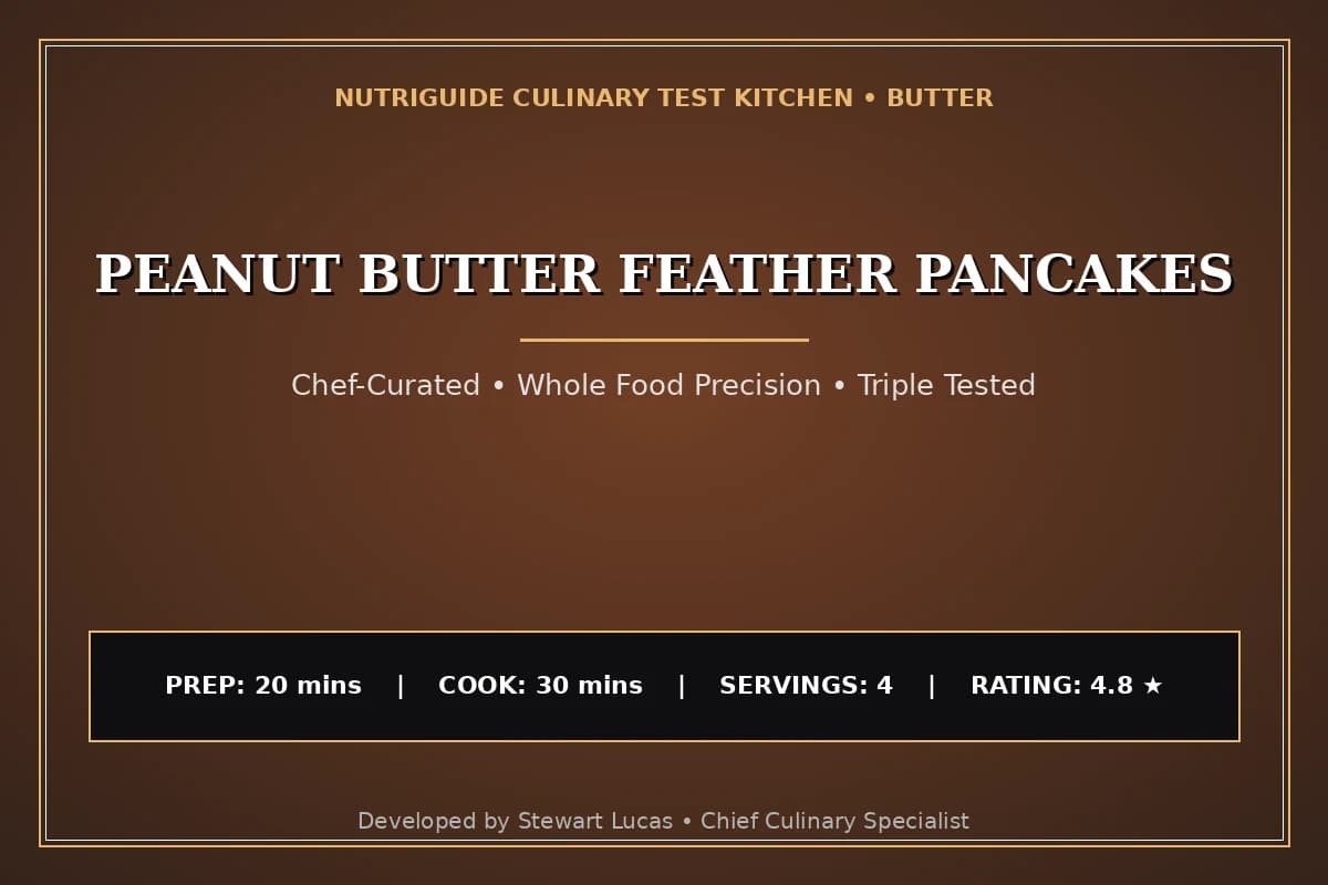 Peanut Butter Feather Pancakes