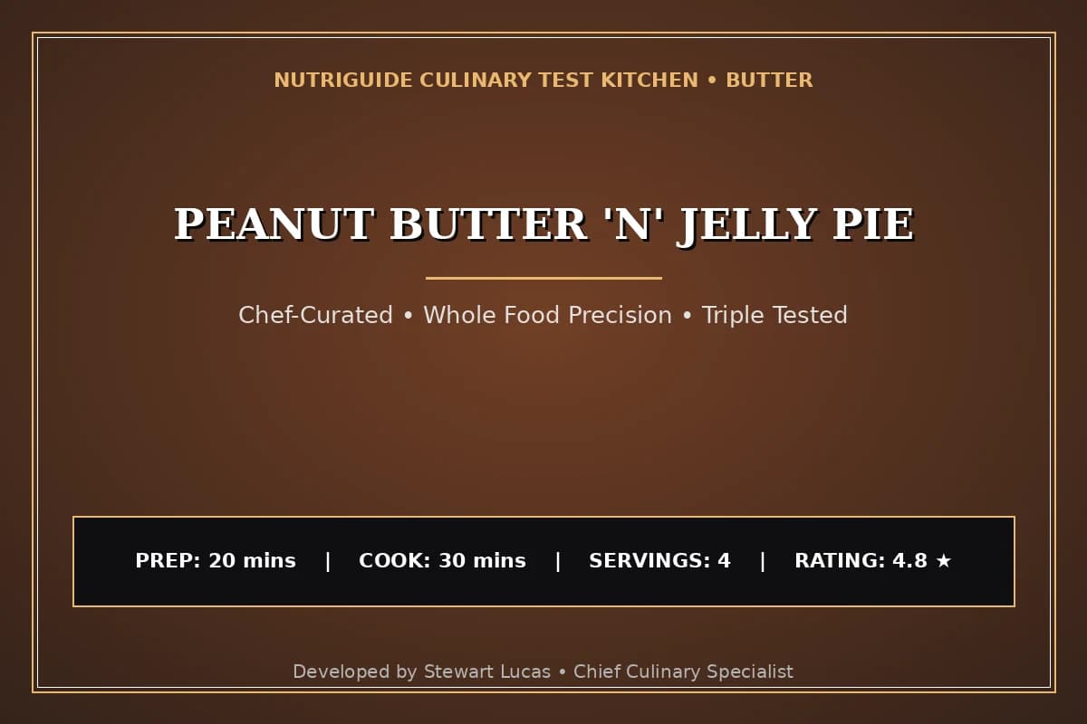 Peanut Butter 'N' Jelly Pie