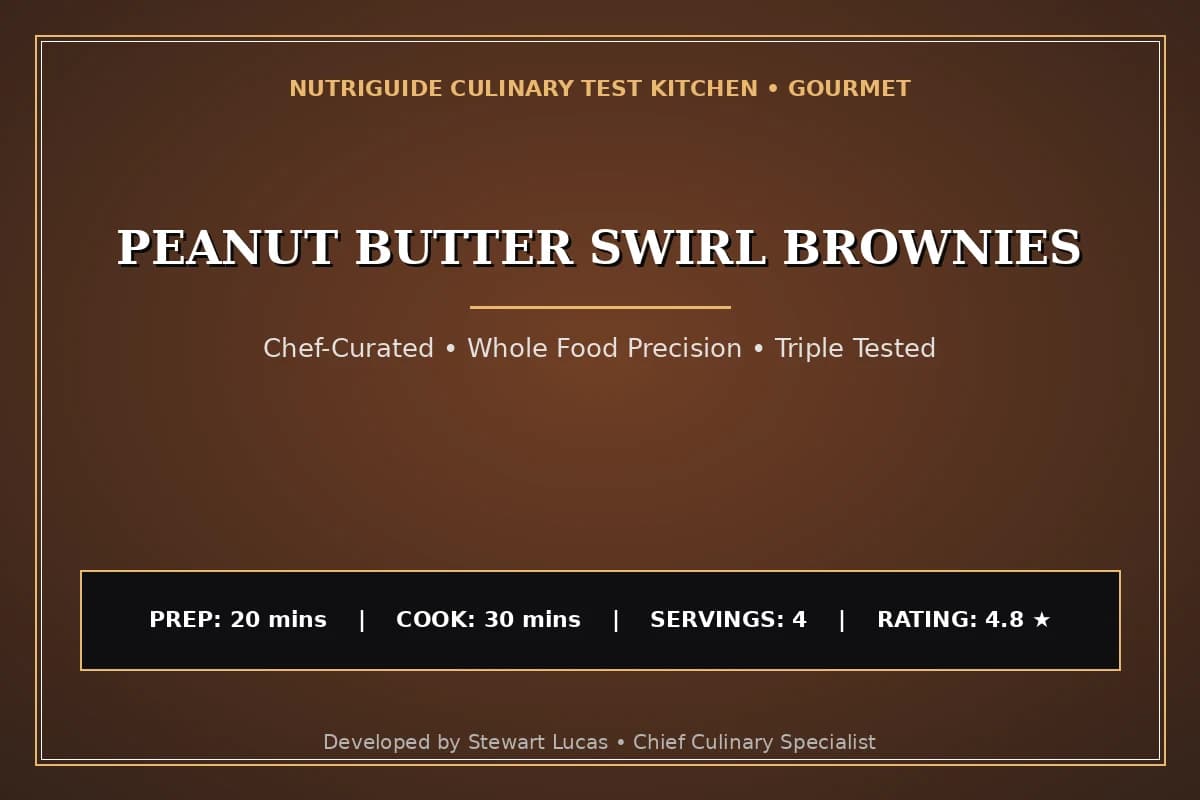 Peanut Butter Swirl Brownies