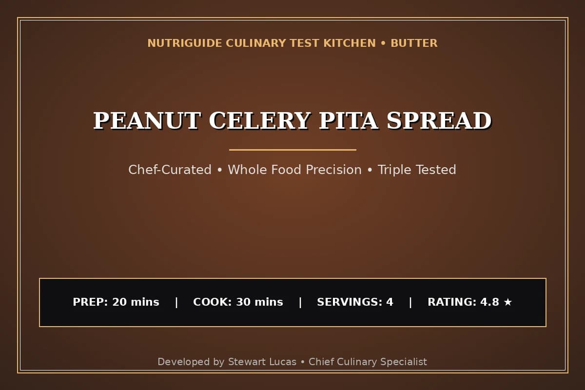 Peanut Celery Pita Spread