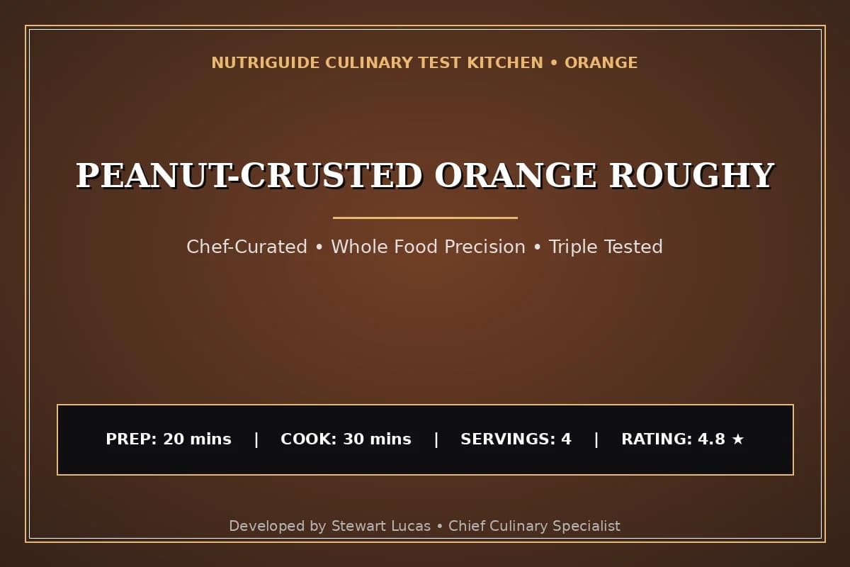 Peanut-Crusted Orange Roughy