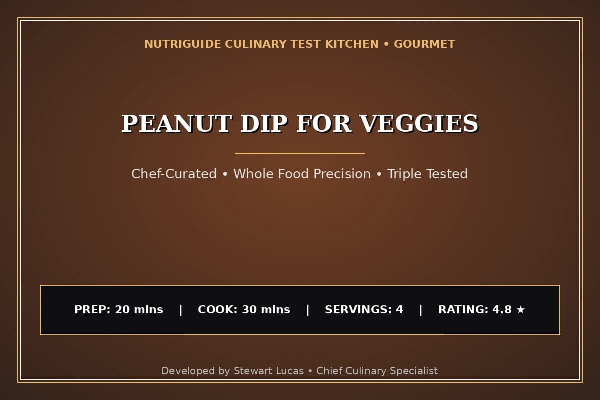 Peanut Dip For Veggies