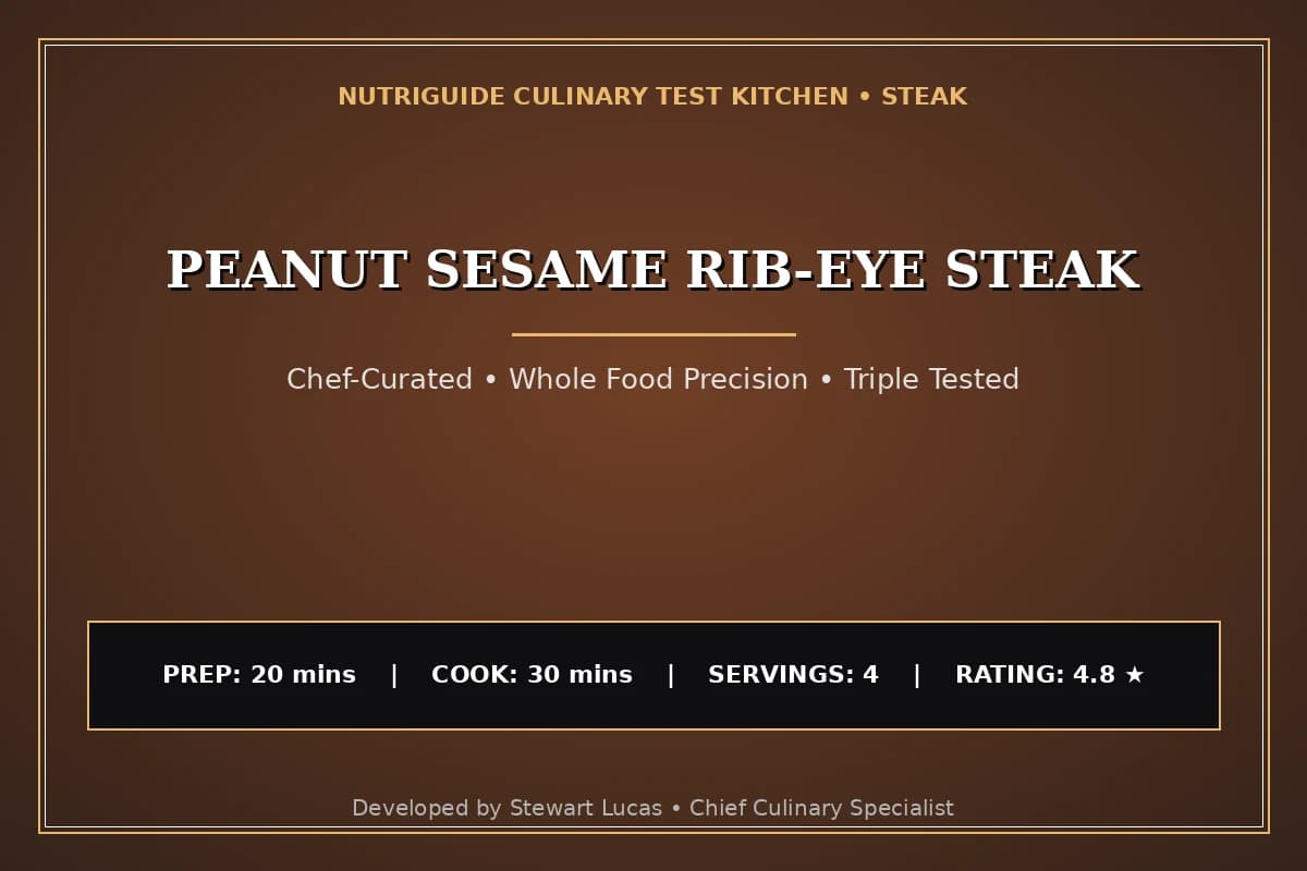 Peanut Sesame Rib-Eye Steak