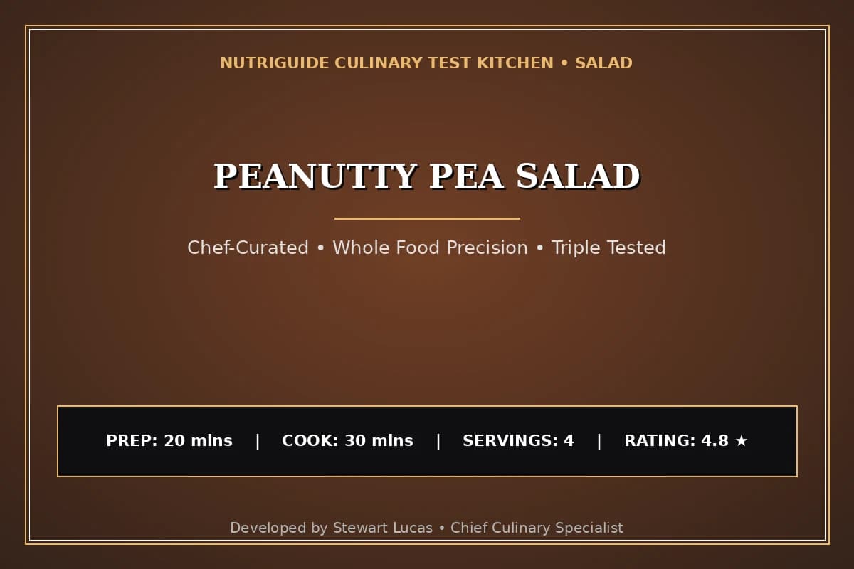 Peanutty Pea Salad
