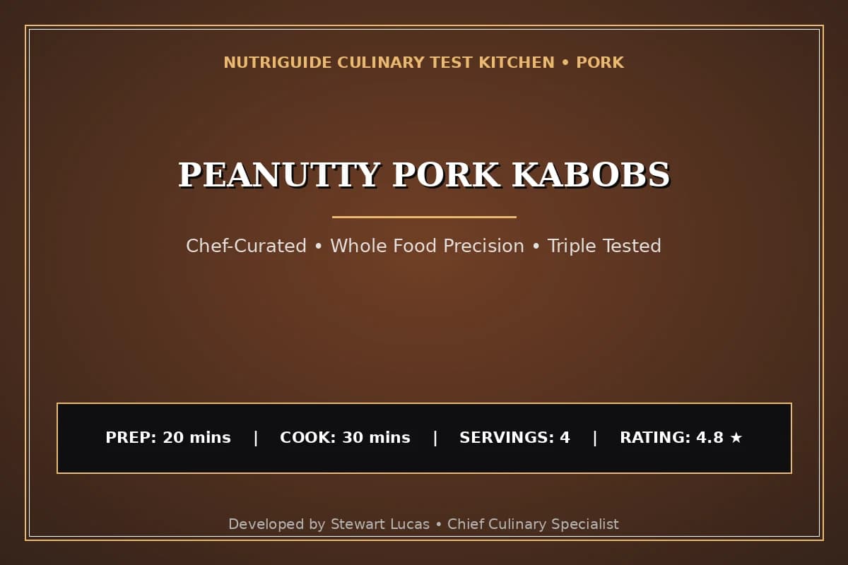 Peanutty Pork Kabobs
