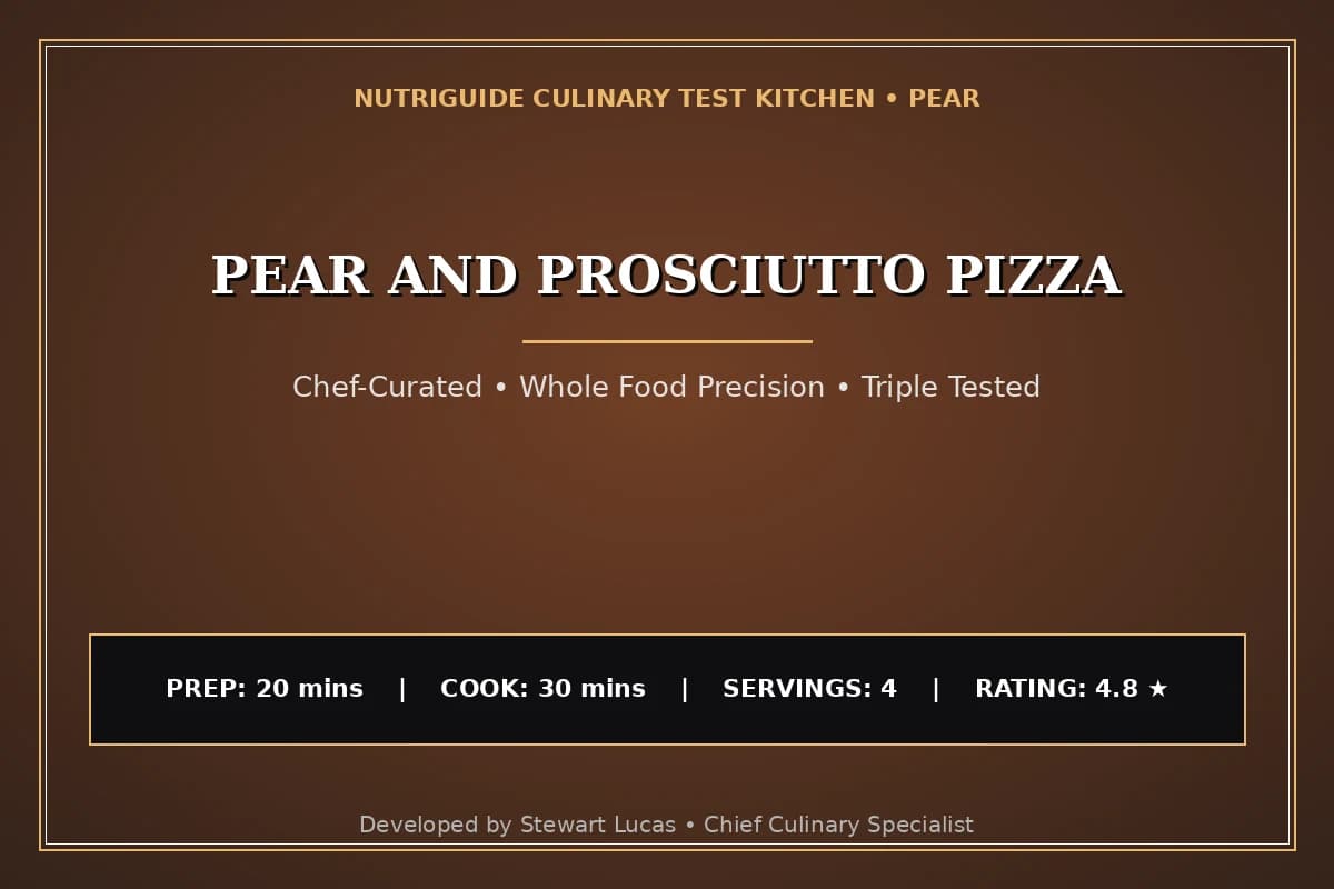 Pear And Prosciutto Pizza
