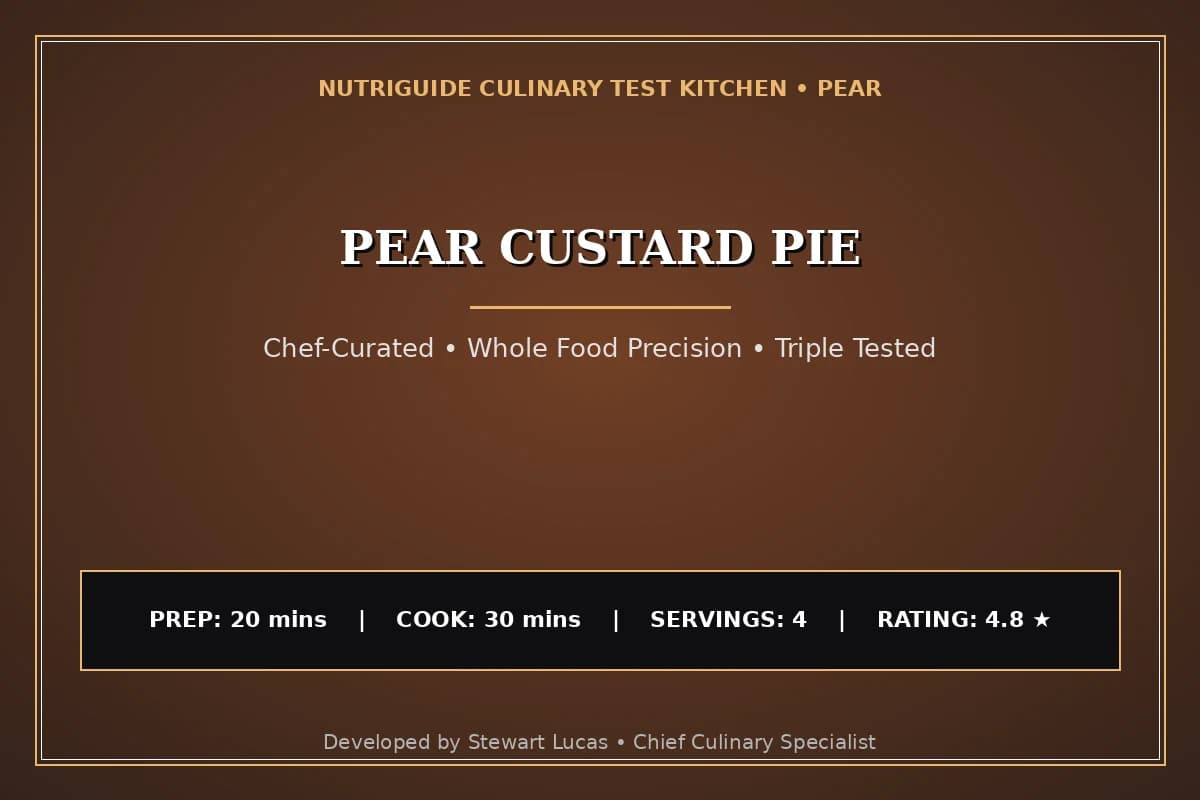 Pear Custard Pie