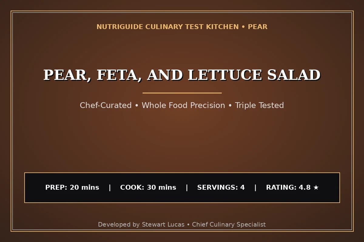 Pear, Feta, And Lettuce Salad