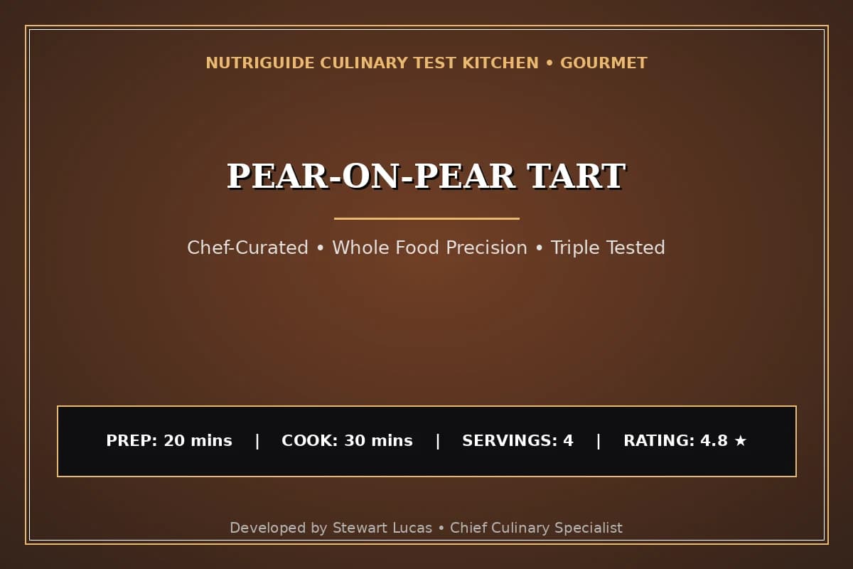 Pear-On-Pear Tart