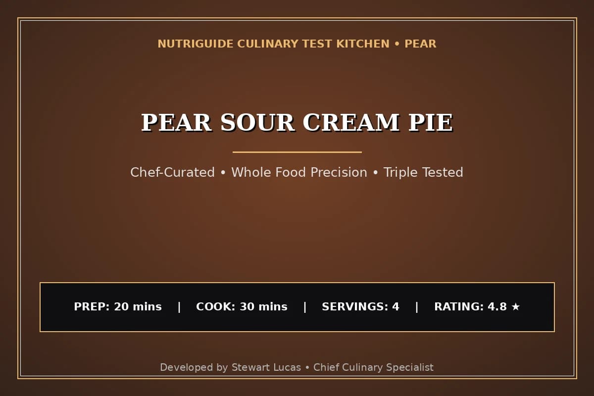 Pear Sour Cream Pie