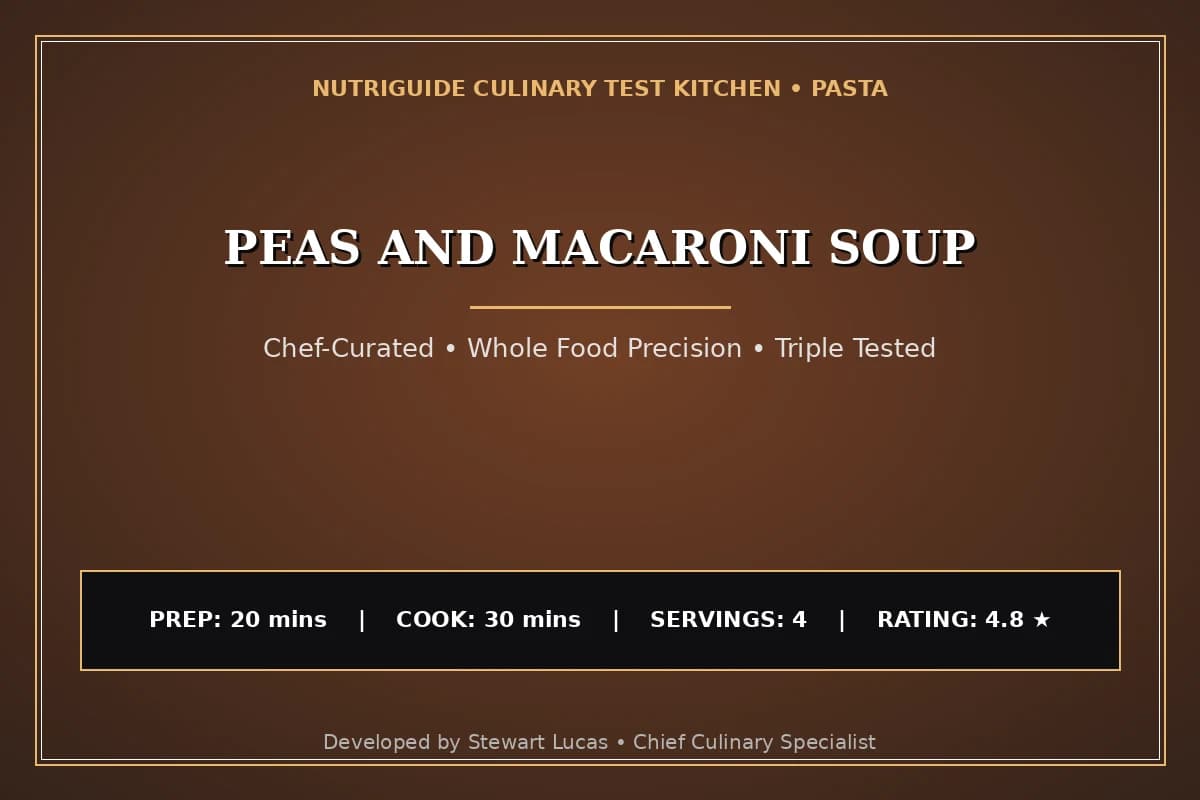 Peas And Macaroni Soup