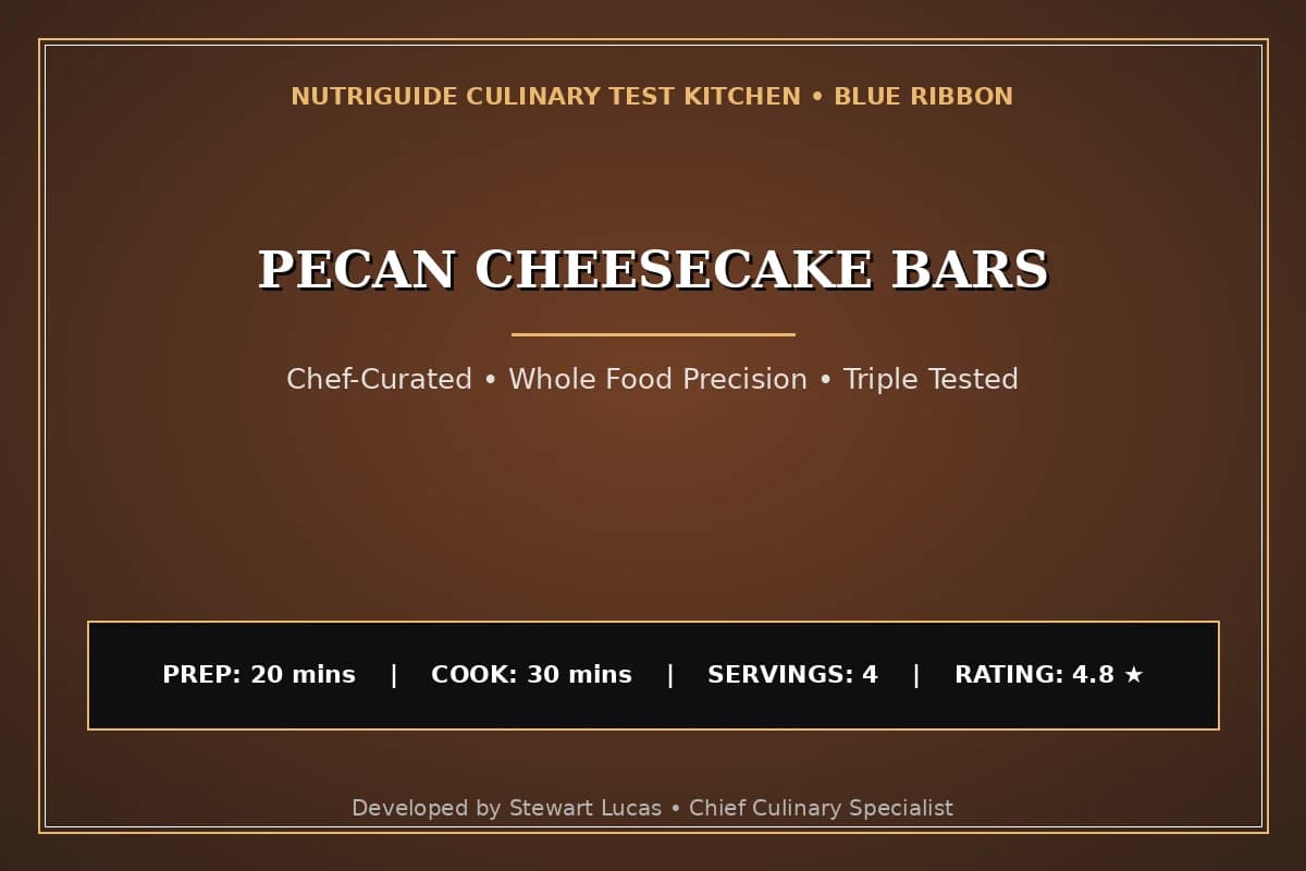 Pecan Cheesecake Bars