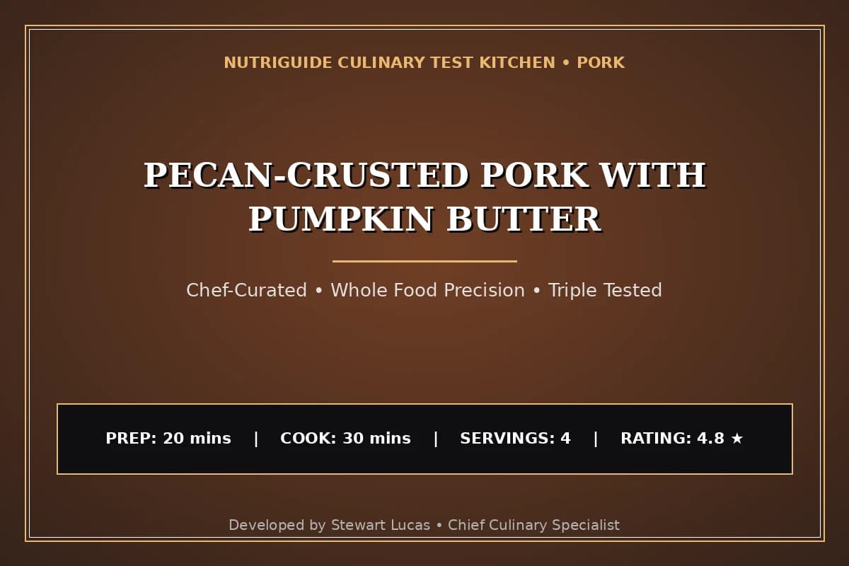 Pecan-Crusted Pork With Pumpkin Butter