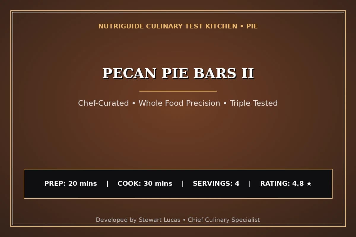 Pecan Pie Bars Ii