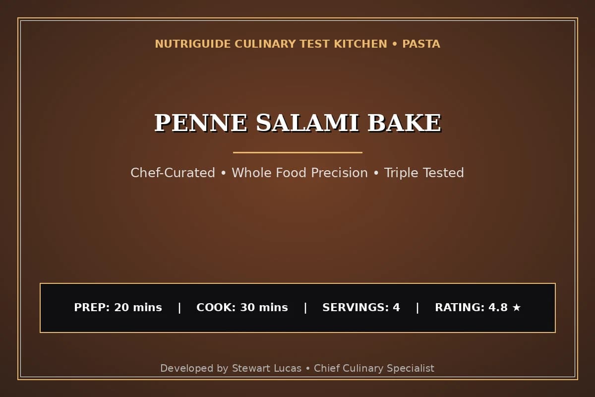 Penne Salami Bake