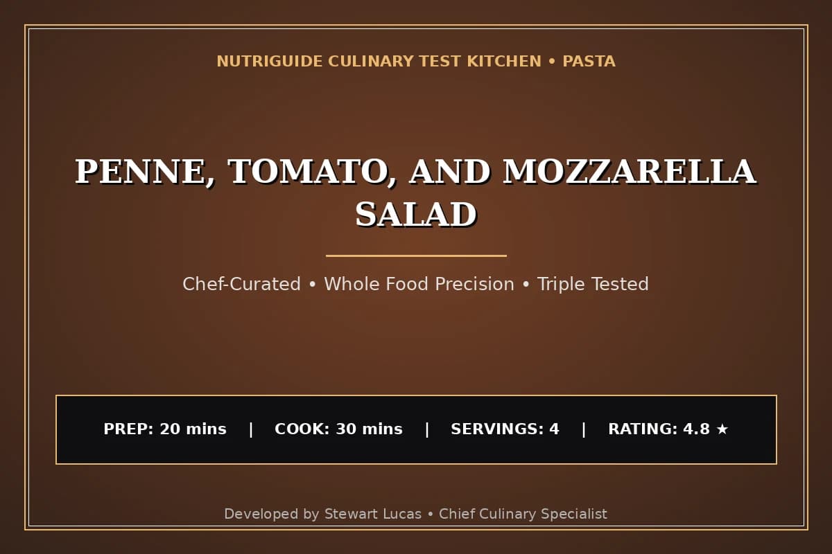 Penne, Tomato, And Mozzarella Salad