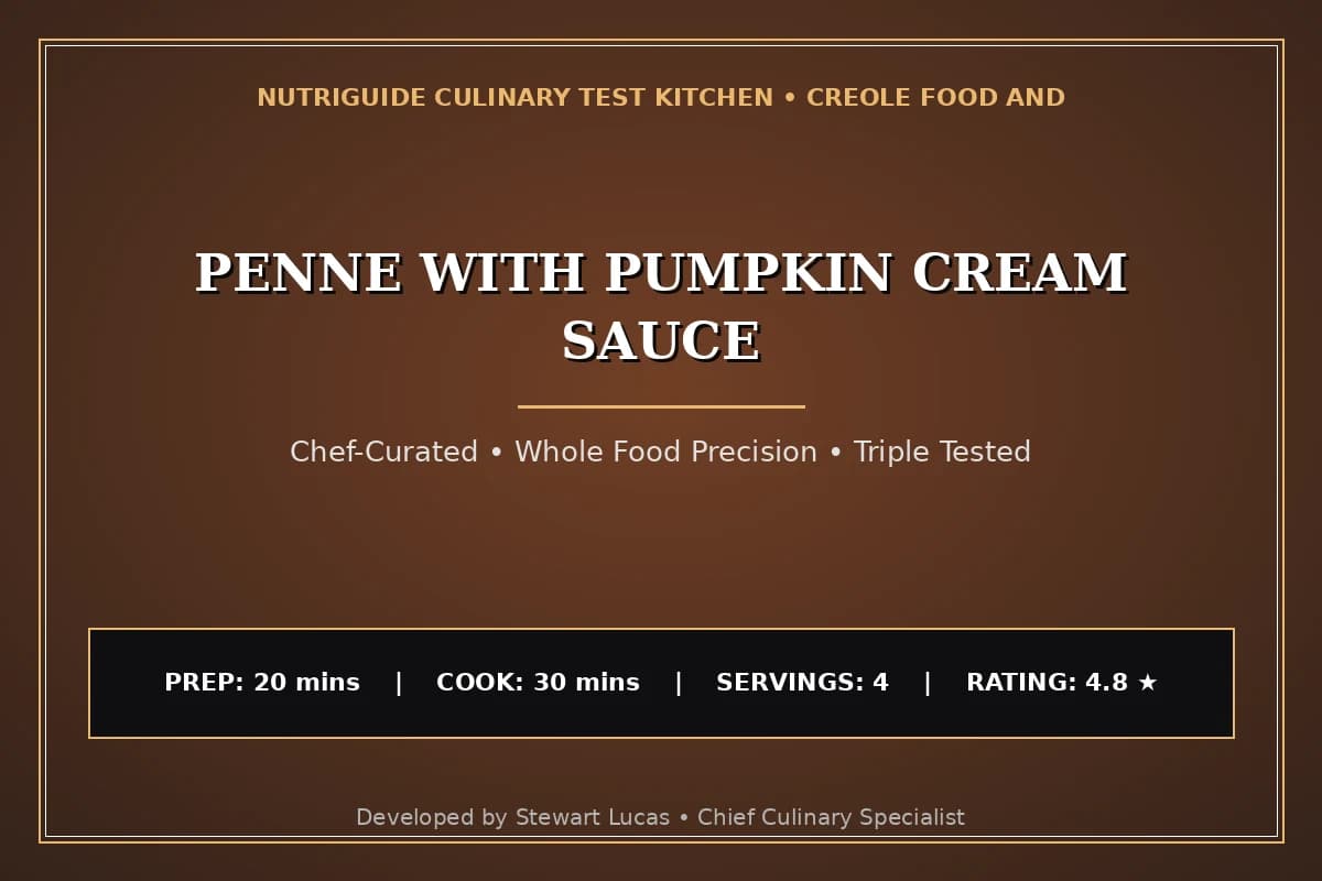 Penne With Pumpkin Cream Sauce