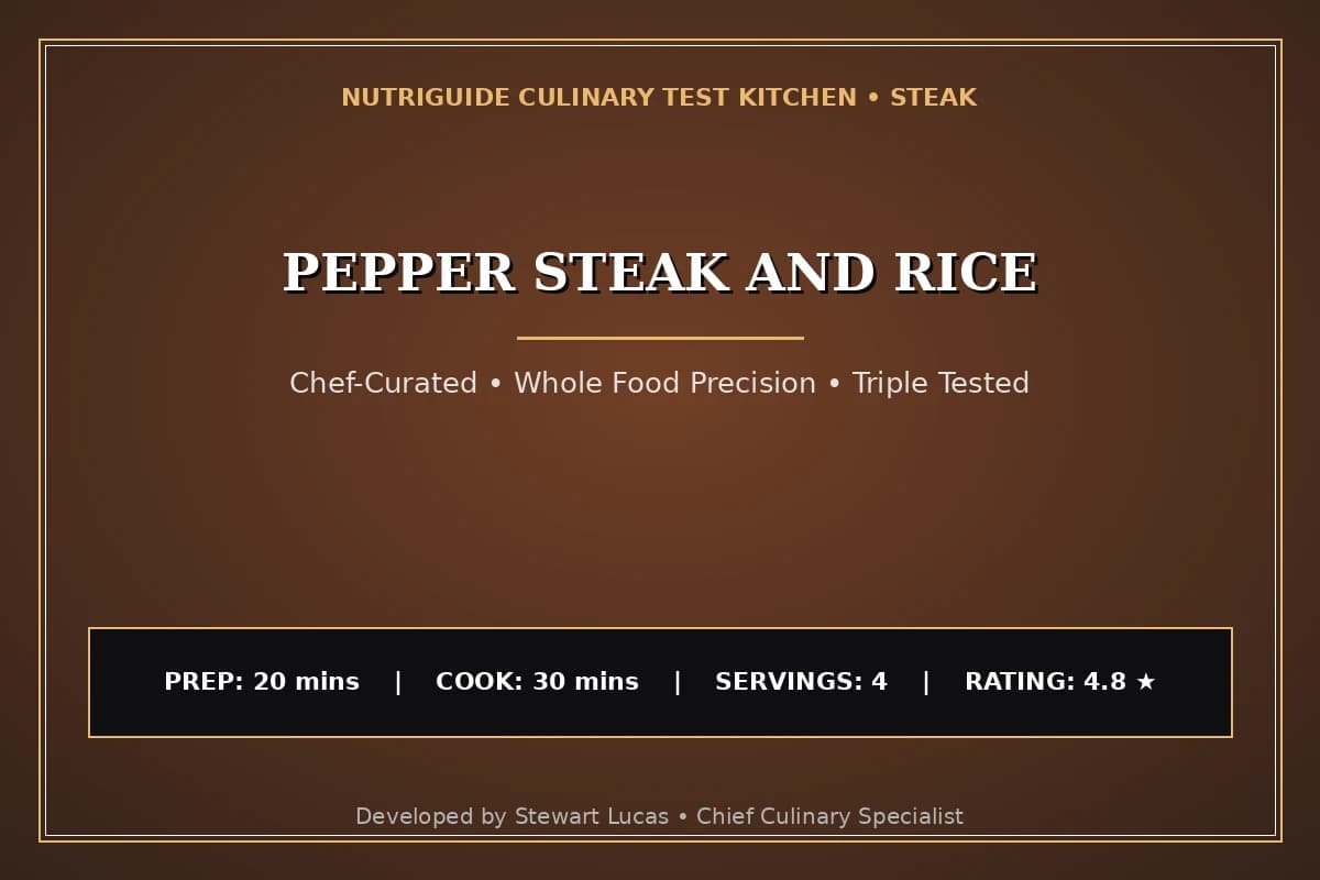 Pepper Steak And Rice
