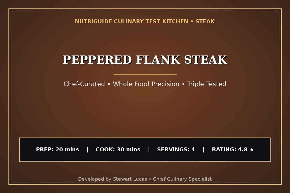 Peppered Flank Steak