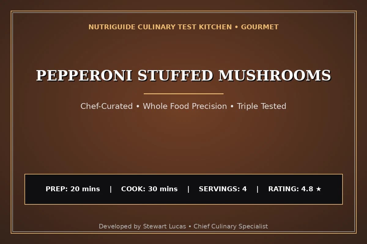 Pepperoni Stuffed Mushrooms