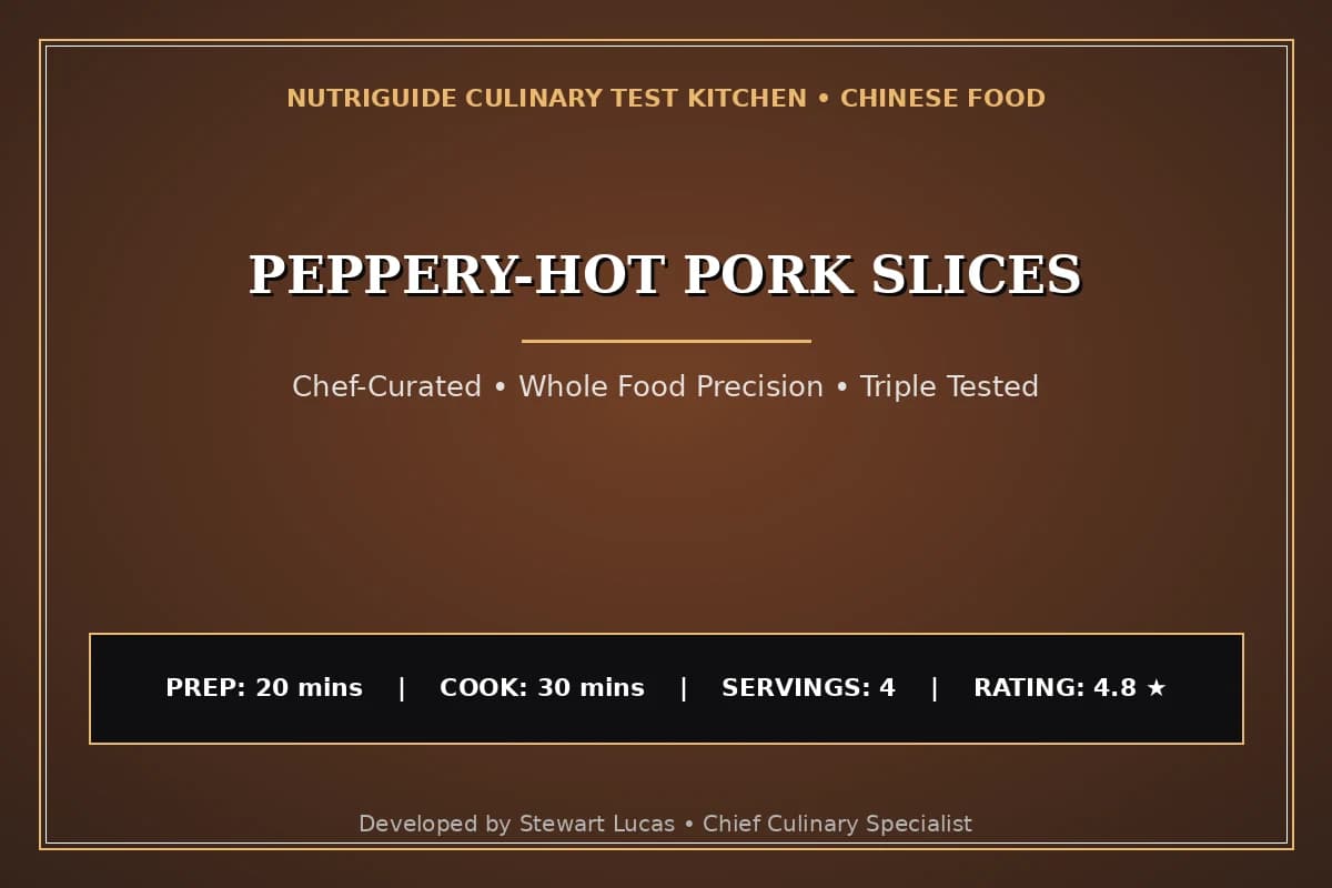 Peppery-Hot Pork Slices