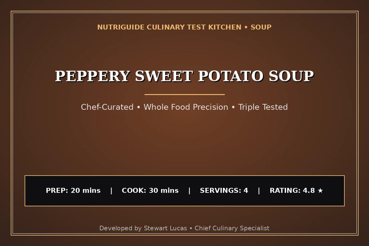 Peppery Sweet Potato Soup