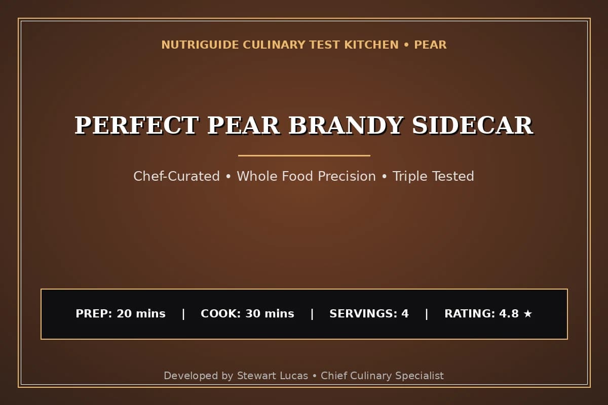 Perfect Pear Brandy Sidecar