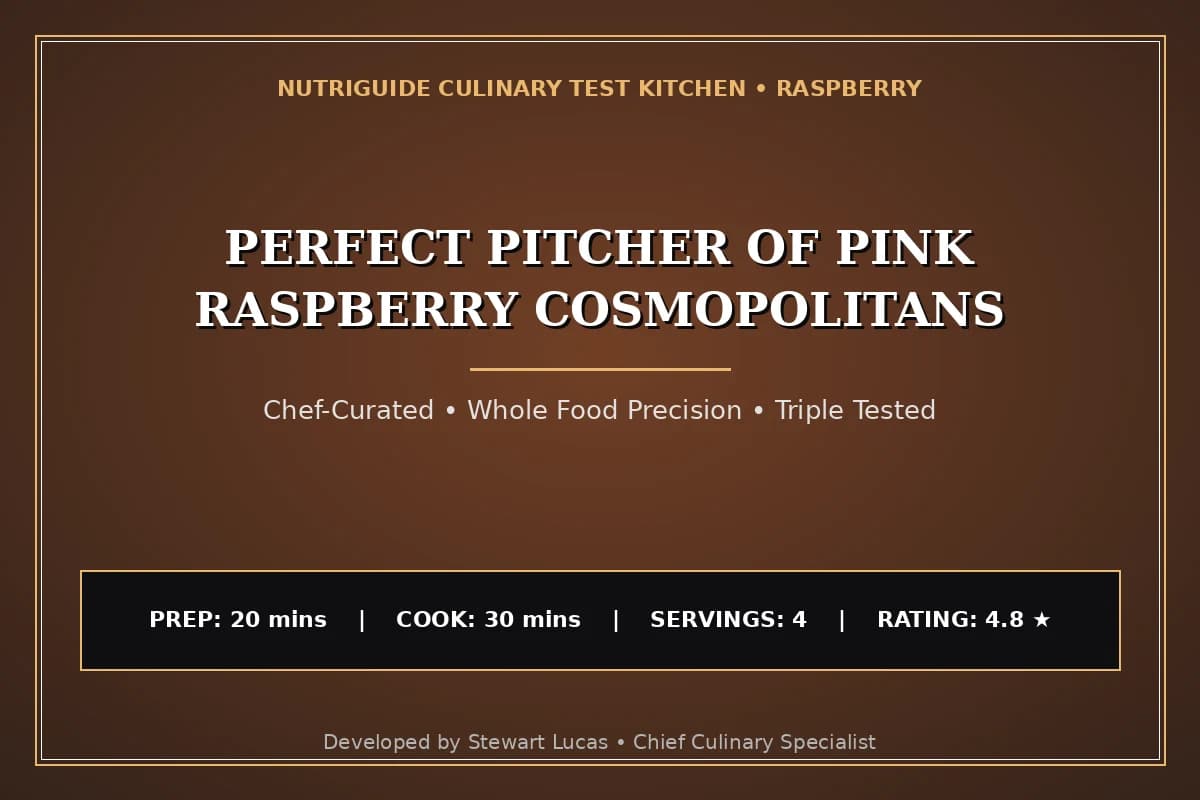 Perfect Pitcher Of Pink Raspberry Cosmopolitans
