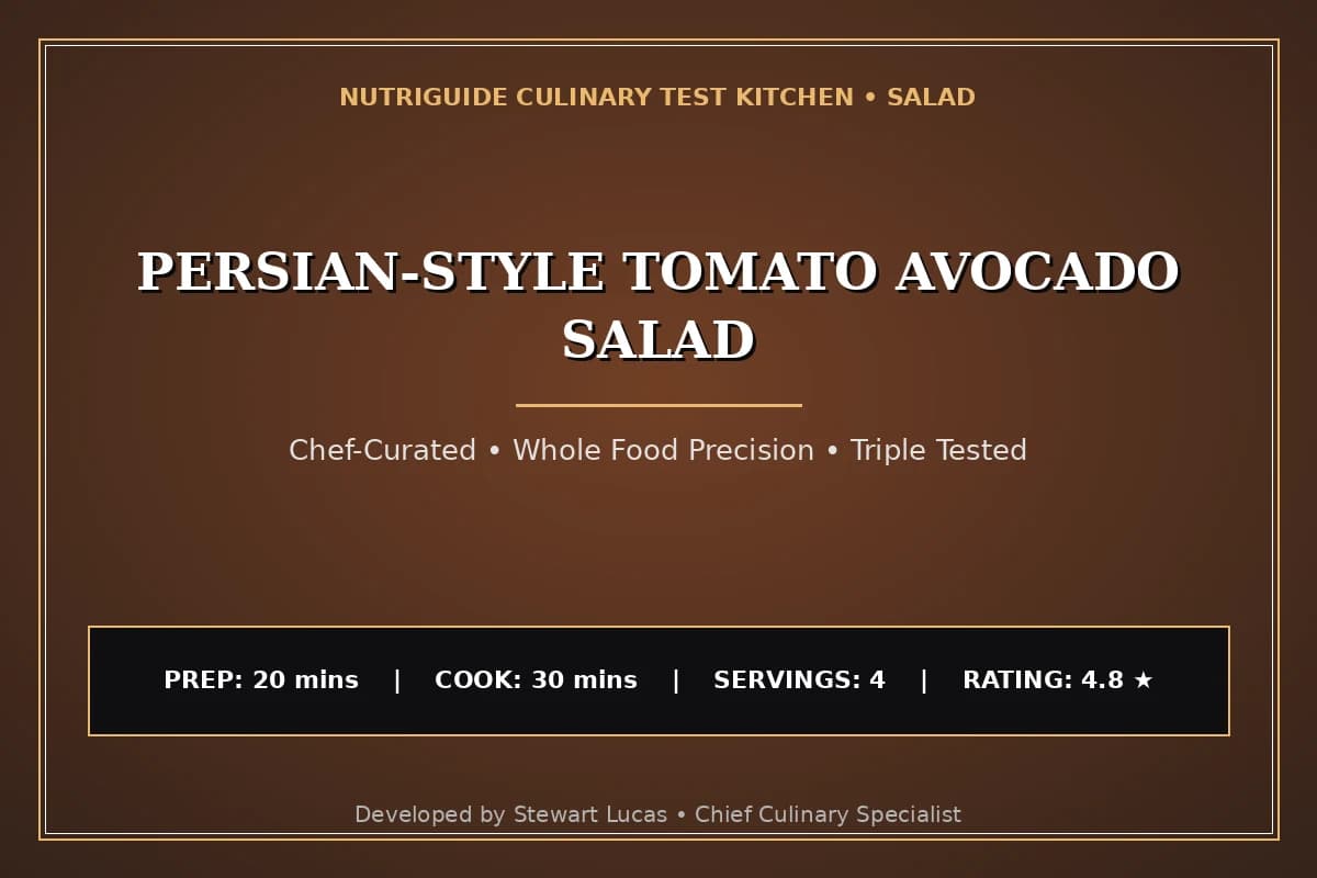 Persian-Style Tomato Avocado Salad