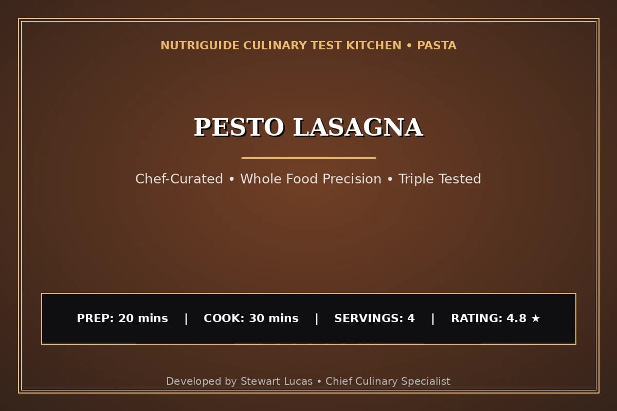 Pesto Lasagna