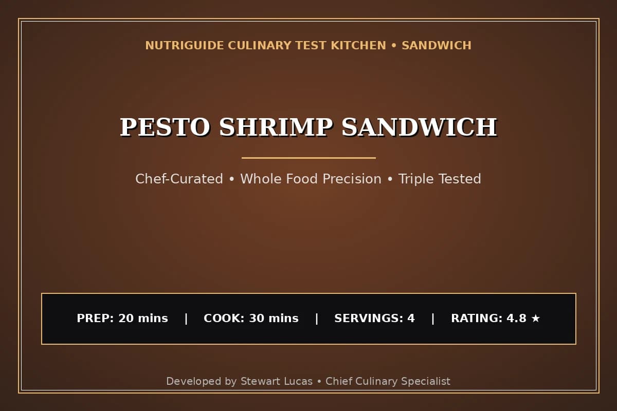 Pesto Shrimp Sandwich